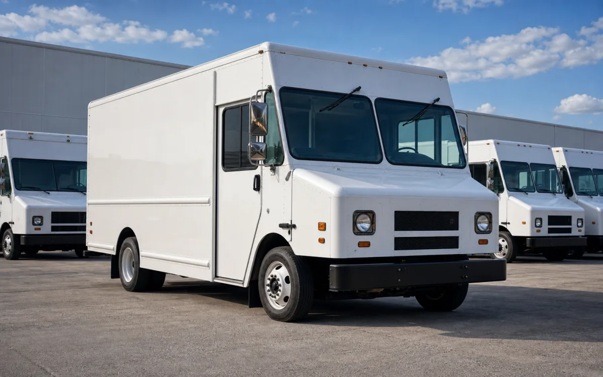 Commercial delivery trucks