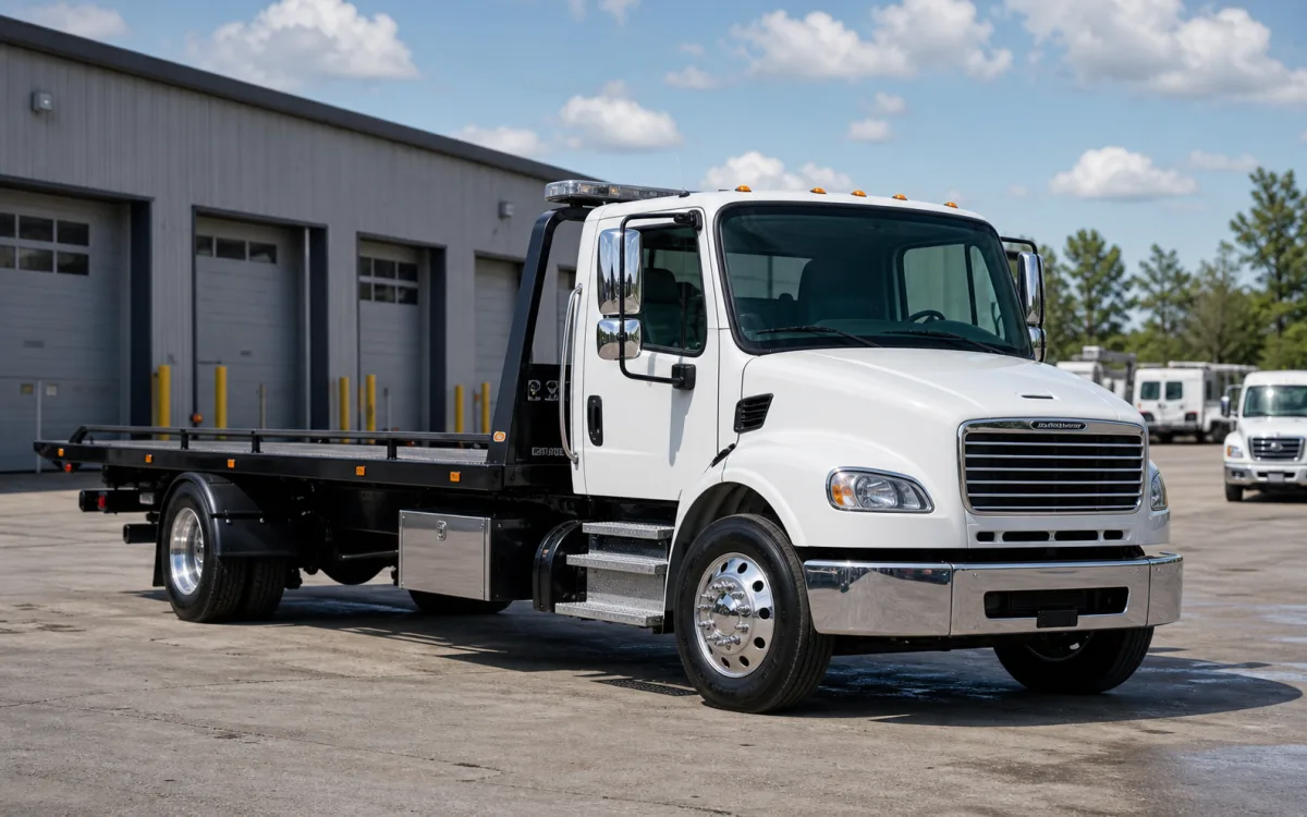 Commercial tow truck
